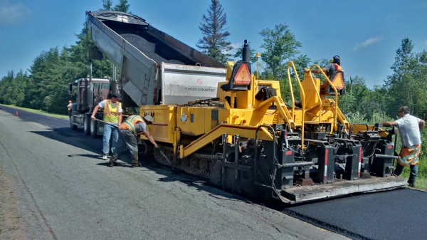 Roadway resurfacing.